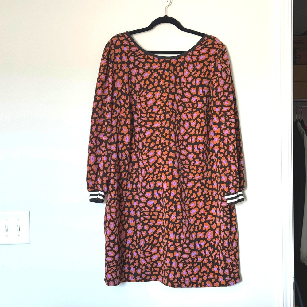 Eloquii Women's Long Sleeve Dress Size 18 Floral Casual‎ Sporty